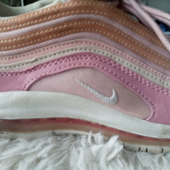 Nike Airmax 97 premium tricolor Pink Striped mesh upper running sneakers 8 - Picture 7 of 14